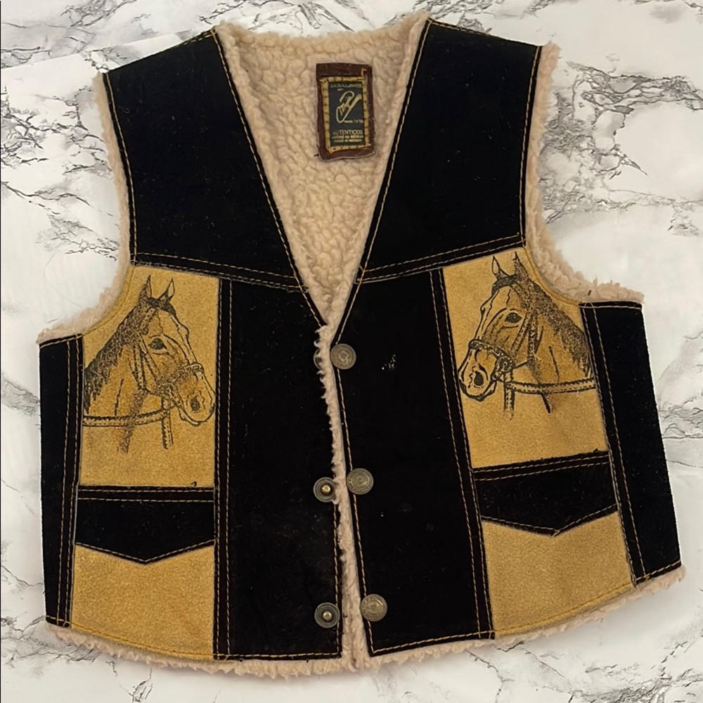Kids Horse Print Vest